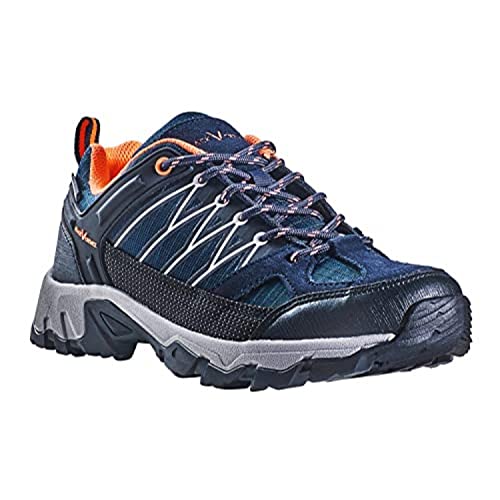 Black Crevice Damen Trekkingschuhe, Wasserdicht, Low, blau/orange, 36 von Black Crevice