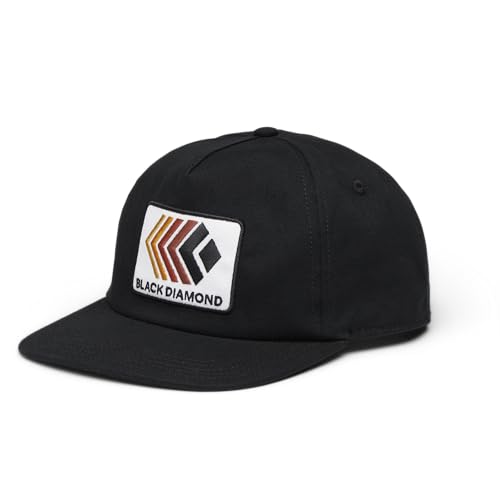 Black Diamond BD Washed Cap, Schwarz – verblasstes Patch-Logo, Einheitsgröße von Black Diamond