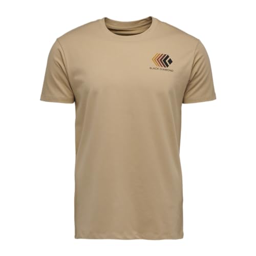 BLACK DIAMOND Herren-T-Shirt, kurzärmelig, Khaki, Mittel von Black Diamond