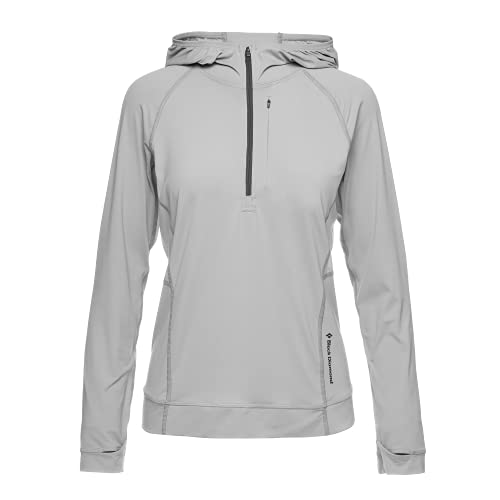 Black Diamond Damen Alpenglow Pro Hoodie, Pewter, M von Black Diamond