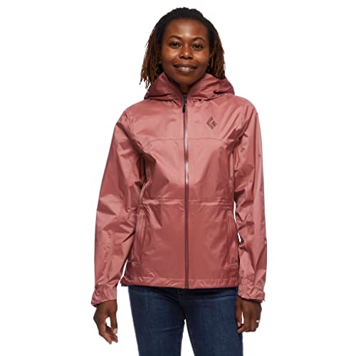 Black Diamond Damen Treeline Rain Shell Jacke, rosewood, M von Black Diamond