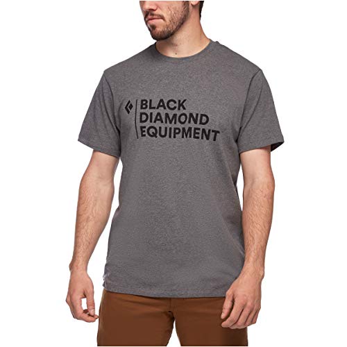 BLACK DIAMOND Herren Stacked Logo Unterhemd, Grau (0036-charcoal Heather), One Size von Black Diamond