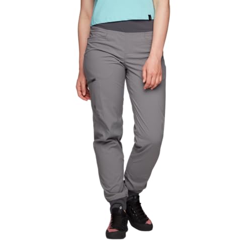 Black Diamond W Technician Jogger Pants Grau - Komfortable strapazierfähige Damen Kletterhose, Größe M - Farbe Steel Gre von Black Diamond