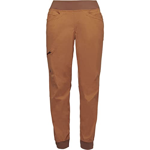 Black Diamond W Technician Jogger Pants Orange - Komfortable strapazierfähige Damen Kletterhose, Größe M - Farbe Moab Br von Black Diamond