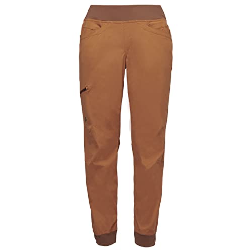 Black Diamond W Technician Jogger Pants Orange - Komfortable strapazierfähige Damen Kletterhose, Größe S - Farbe Moab Br von Black Diamond