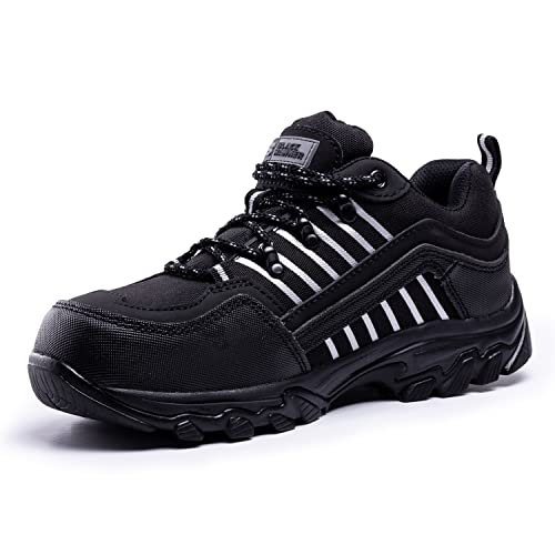 BLACK HAMMER Sneaker Herren Sicherheitsschuhe S1P Arbeitsschuhe Leicht Turnschuhe Wasserdicht Wanderstiefel Schutzstiefel Ideal für Outdoor Aktivitäten Stahlkappe Schuhwerk Wildleder 9900 (41 EU) von BLACK HAMMER