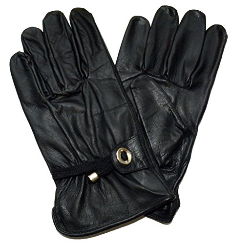 Black Jungle Handschuhe Leder für Reiter und Biker. Damen, Herren, Schwarz, Gloves L von Black Jungle