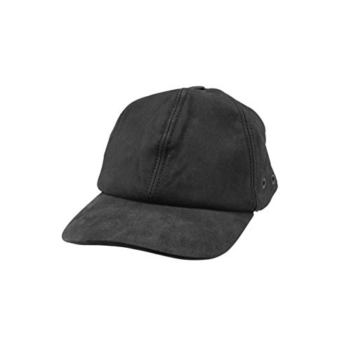 Black Jungle Lederkappe Biker Kappe Ledercape Leathercappy Cap - in schwarz und braun (one-Size, Schwarz) von Black Jungle