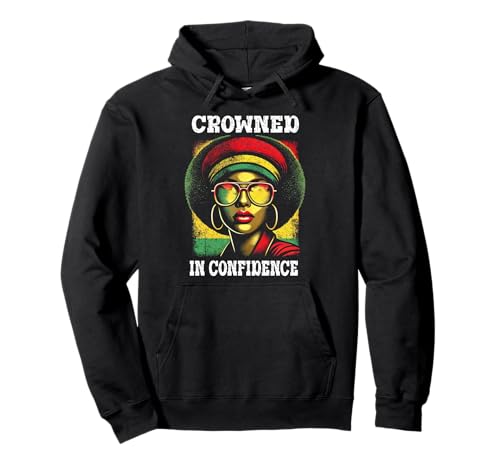 Süß gekrönt im Vertrauen afrikanische Königin Afro-Erbe Frauen Pullover Hoodie Süß gekrönt im Vertrauen afrikanische Königin Afro-Erbe Frauen Pullover Hoodie von Black Pride Melanin Apparel.USA