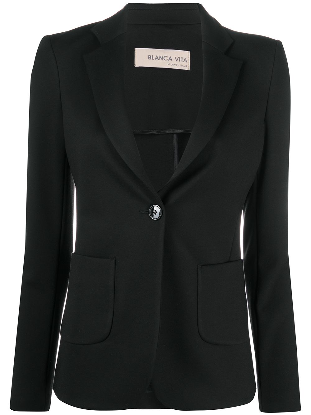 Blanca Vita Einreihiger Blazer - Schwarz von Blanca Vita