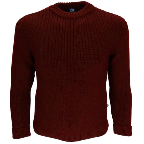 Blauer Peter - Rundhals-Troyer - Pullover - Schurwolle - 9 Farben, Farbe:Weinrot, Größe:46 Blauer Peter - Rundhals-Troyer - Pullover - Schurwolle - 9 Farben, Farbe:Weinrot, Größe:46 von Blauer Peter