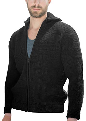 Blauer Peter - Troyer - Strickjacke - Merino - 10 Farben, Farbe:Schwarz, Größe:56 von Blauer Peter