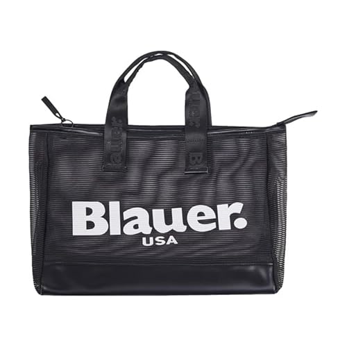 Blauer Handtasche S4KARA06/MES Reißverschluss und Doppelgriff Abmessungen: 40x30x10 cm (HxBxT) cm, Schwarz von Blauer