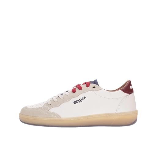 Blauer Herren Murray Sneaker White - red - Navy 44 EU von Blauer