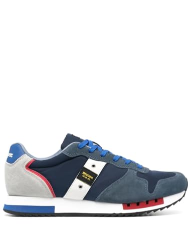 Blauer Sneaker Low Queens01 Blau 44 von Blauer