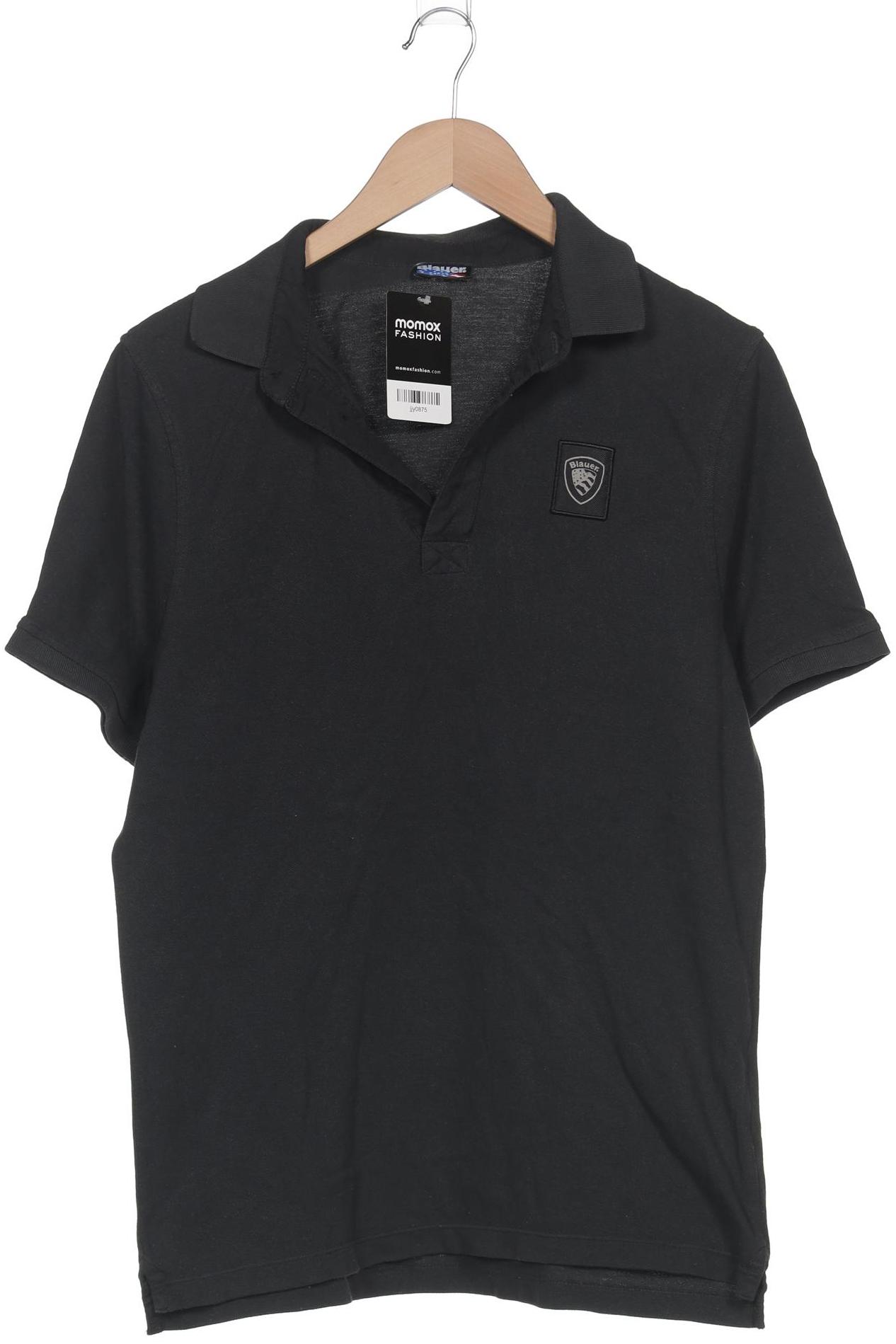 blauer Herren Poloshirt, schwarz, Gr. 48 von Blauer