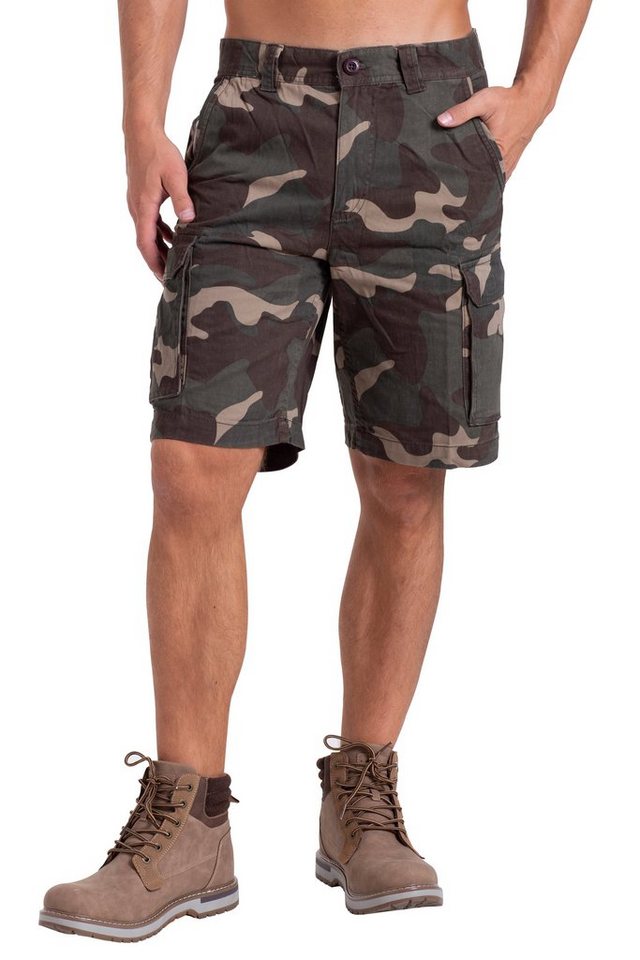 BlauerHafen Cargobermudas Herren Heer Camouflage Cargo Shorts Baumwolle Combat Arbeitskleidung 6 Cargotasche von BlauerHafen