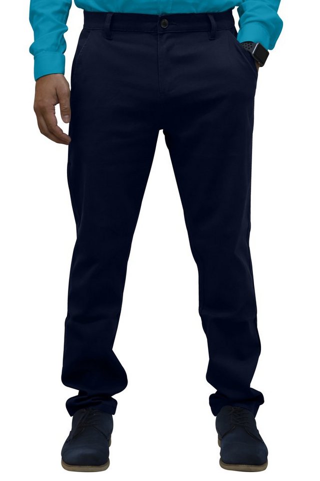 BlauerHafen Chinohose Herren Regular Fit Chino Casual Relaxed Stretch-Baumwollhose 30"-40" von BlauerHafen