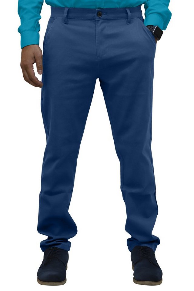 BlauerHafen Chinohose Herren Regular Fit Chino Casual Relaxed Stretch-Baumwollhose 30"-40" von BlauerHafen