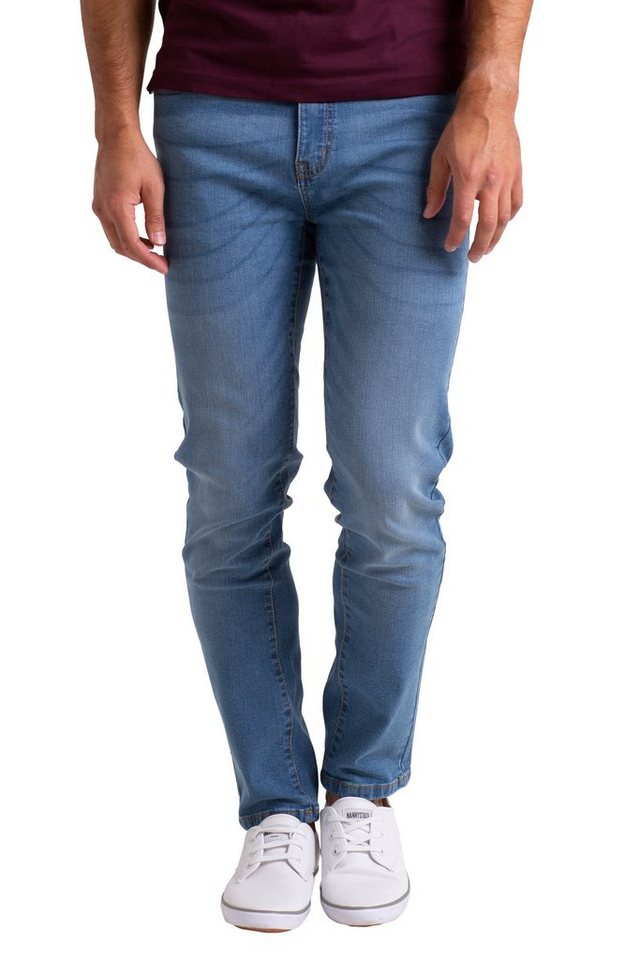 BlauerHafen Slim-fit-Jeans Herren Stretch Denim Jeans Schlanke Passform strecken Dünn Denim Hose von BlauerHafen