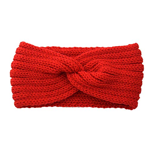 1 Stück Damen Gestrickt Stirnband Ohrenwärmer Winter Haarband Verdicken Elastische Haarband Strick-Kopfband für Frauen Outdoor Sport Einkaufen Skifahren Laufen Joggen 11x21cm,Großes Rot 1 Stück Damen Gestrickt Stirnband Ohrenwärmer Winter Haarband Verdicken Elastische Haarband Strick-Kopfband für Frauen Outdoor Sport Einkaufen Skifahren Laufen Joggen 11x21cm,Großes Rot von Blausky