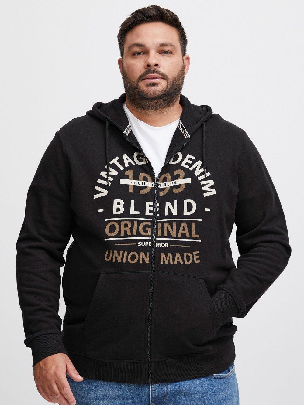 BLEND Hoodie Herren Baumwolle bedruckt, schwarz von Blend