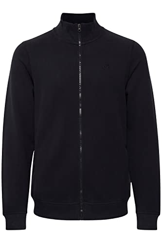 Blend BHAvebury Herren Sweatjacke Jacke mit Stehkragen und Reißverschluss mit Logo Stickerei, Größe:M, Farbe:Black (194007) von b BLEND