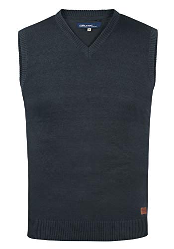 Blend Larsson Herren Pullunder Strickweste Feinstrick mit V-Ausschnitt, Größe:XL, Farbe:Navy (70230) von b BLEND