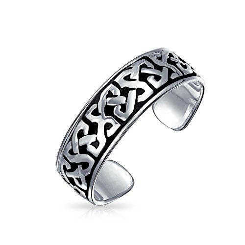 Personalisierter Rosay Midi Himmlisch Trinity Band Zehenring Für Frauen Teen Oxidiert .925 Silber Sterling Einstellbar Anpassbar von Bling Jewelry