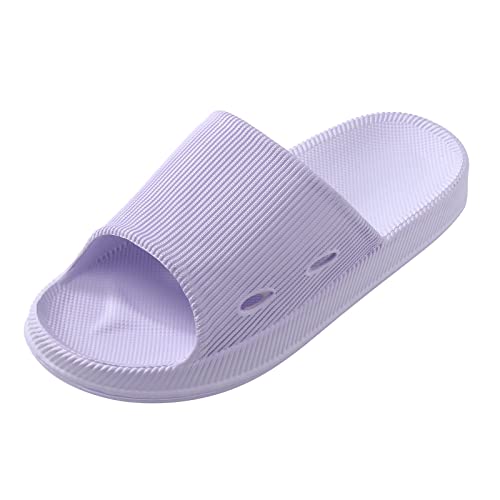 Blingko Cozislides Original Superweiche Hausschuhe Damen Herren 2022 Neueste Technologie Sohle Sandalen Kissen auf Wolken Schnell Trocknend Bathroom Shower Shoes Hausschuhe, Violett, 38/39 EU von Blingko