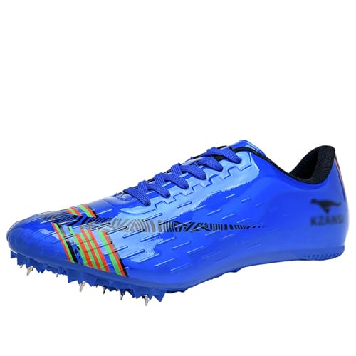 Blissbuilt Leichtathletik-Sprint-Spikes,Unisex Spiked Sprint Leichtathletik-Laufschuhe,Leichte Trainer Mit Spikes,Professionelle Sprint Sport Turnschuhe for Kinder Jungen Mädchen Damen Herren von Blissbuilt