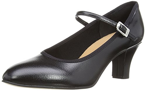 Kickline 2.5 Heel, Damen Jazz & Modern, Schwarz (Black), 3 UK von Bloch