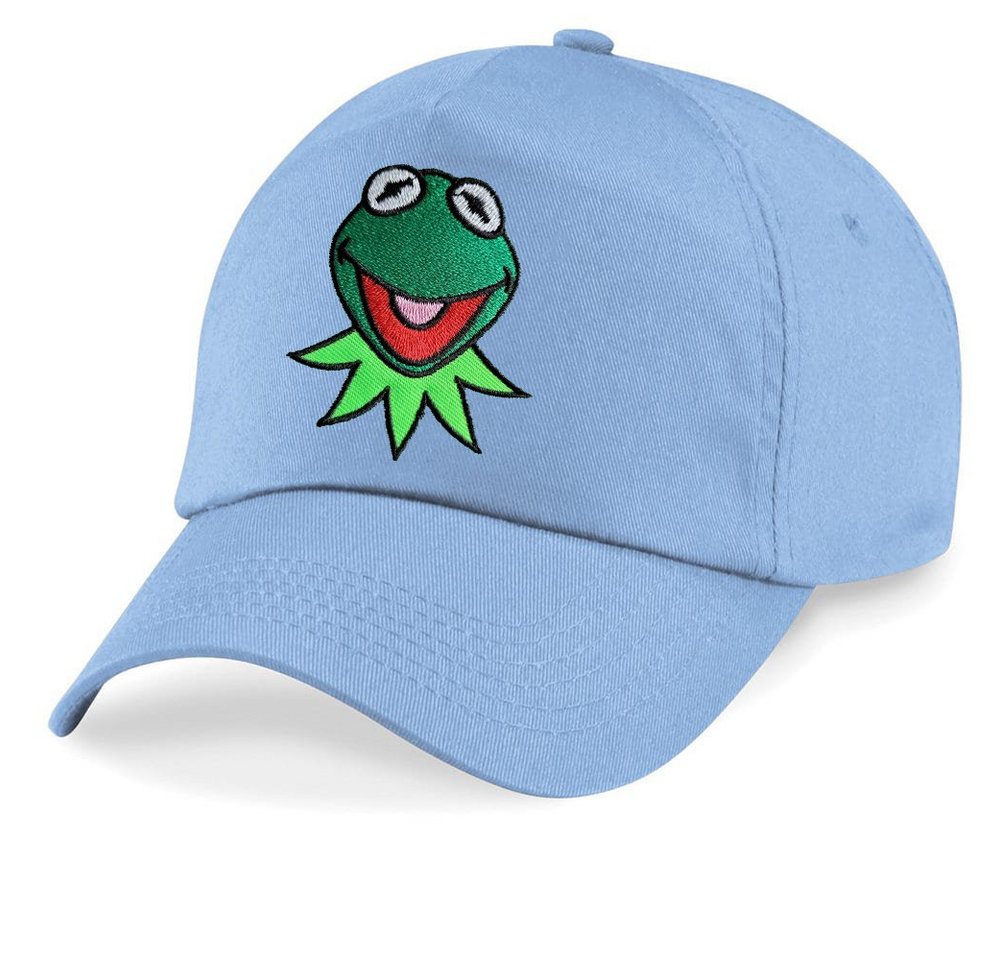 Blondie & Brownie Baseball Cap Kinder Kermit Frosch Muppet Frog Stick Patch Comic Tv One Size von Blondie & Brownie