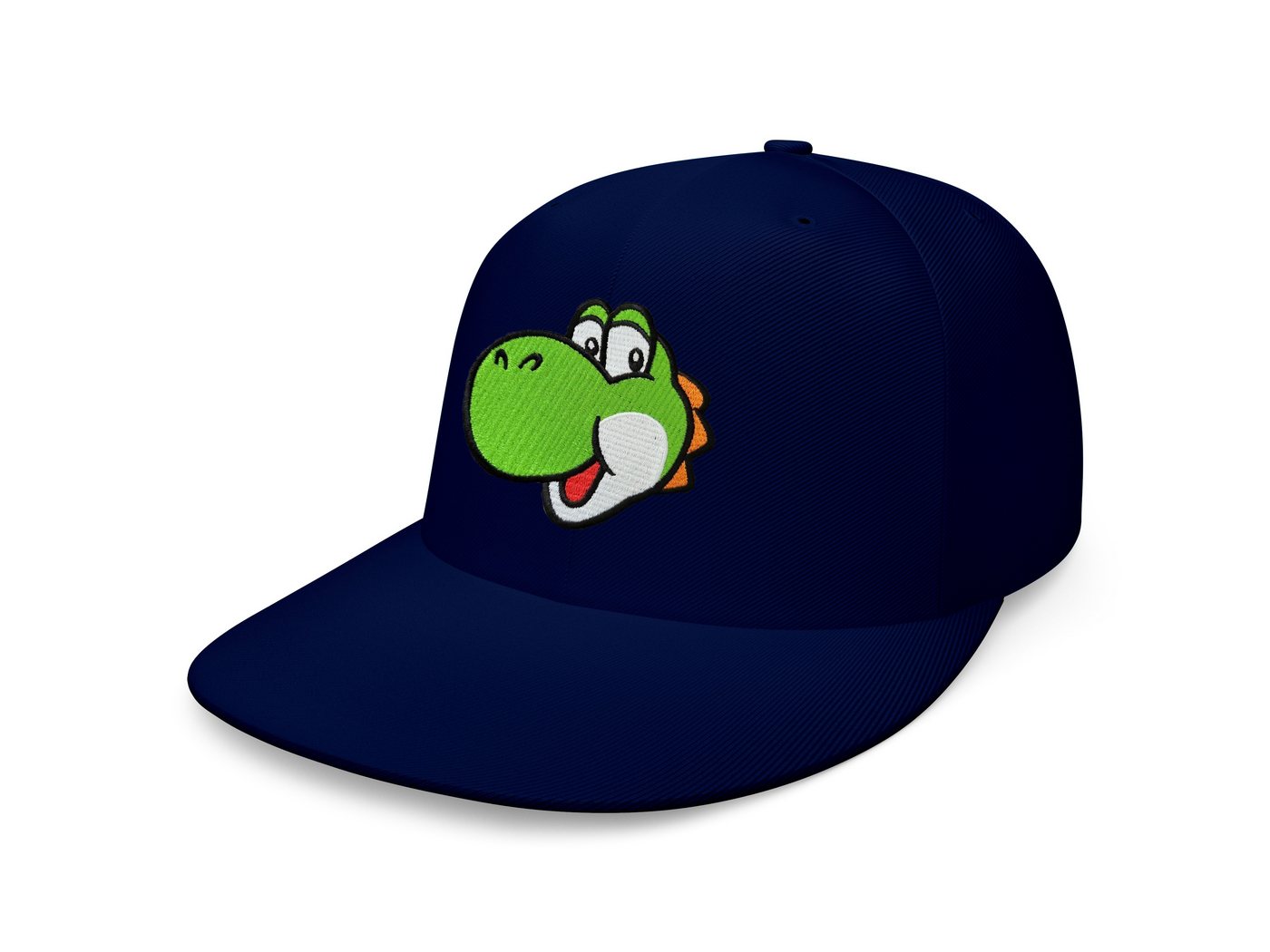 Blondie & Brownie Baseball Cap Unisex Erwachsene Yoshi Face Stick Patch Mario Luigi Retro Konsole Snapback von Blondie & Brownie