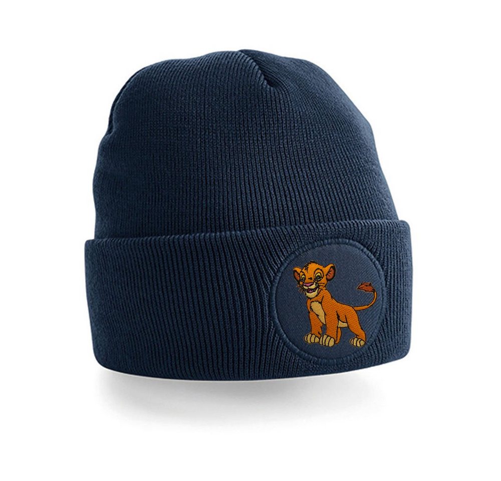 Blondie & Brownie Beanie Unisex Erwachsenen Mütze Simba Stick Patch Lion König der Löwen Nala von Blondie & Brownie