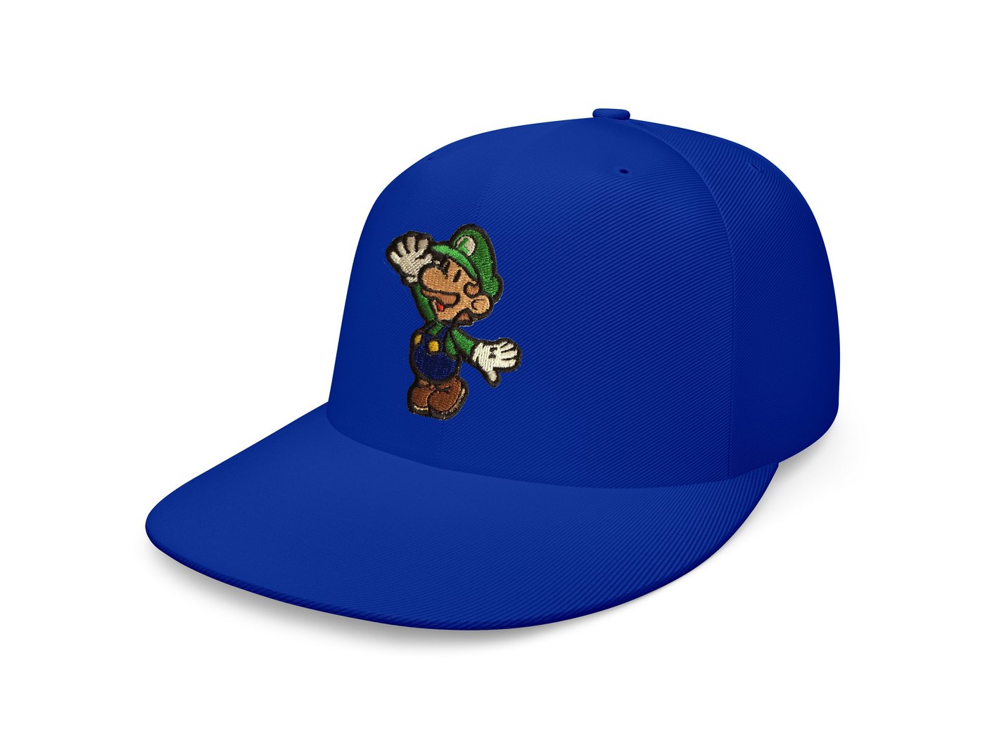 Blondie & Brownie Snapback Cap Unisex Erwachsene Luigi Stick Patch Klempner Super Retro Konsole One Size von Blondie & Brownie