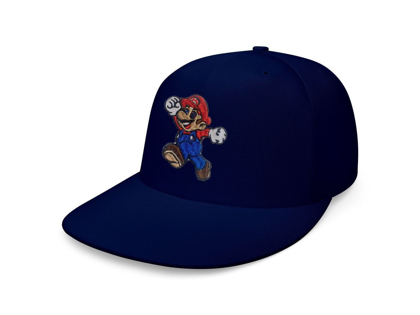 Blondie & Brownie Snapback Cap Unisex Erwachsene Mario Stick Patch Luigi Klempner Super Retro One Size von Blondie & Brownie