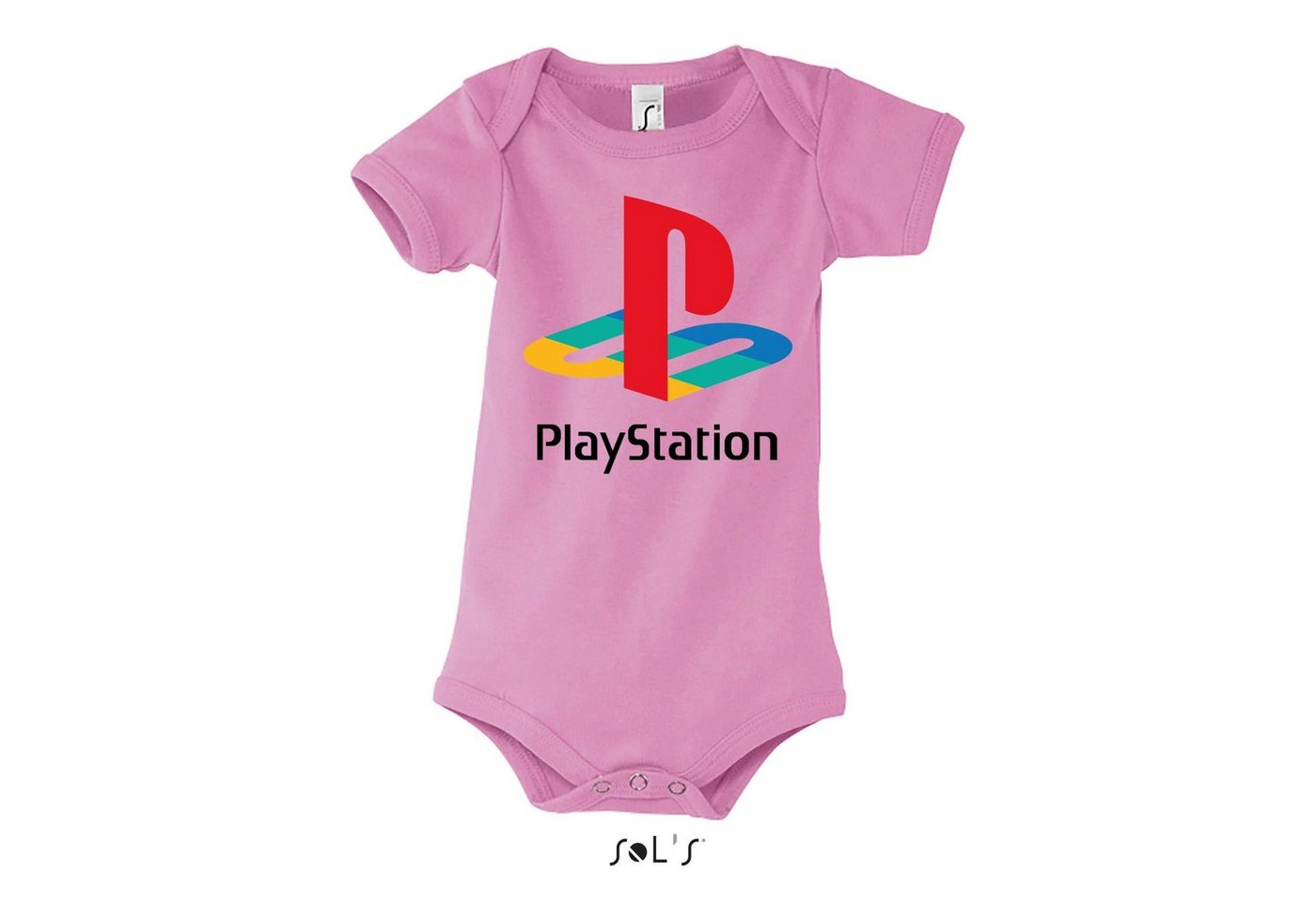 Blondie & Brownie Strampler Kinder Playstation Baby GamingKonsole mit Druckknopf von Blondie & Brownie