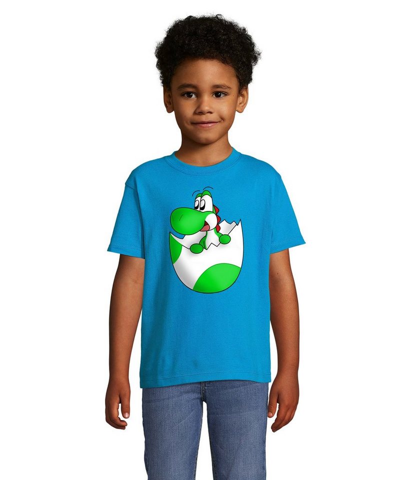 Blondie & Brownie T-Shirt Kinder Jungen & Mädchen Baby Yoshi Ei Mario Konsole Gaming von Blondie & Brownie