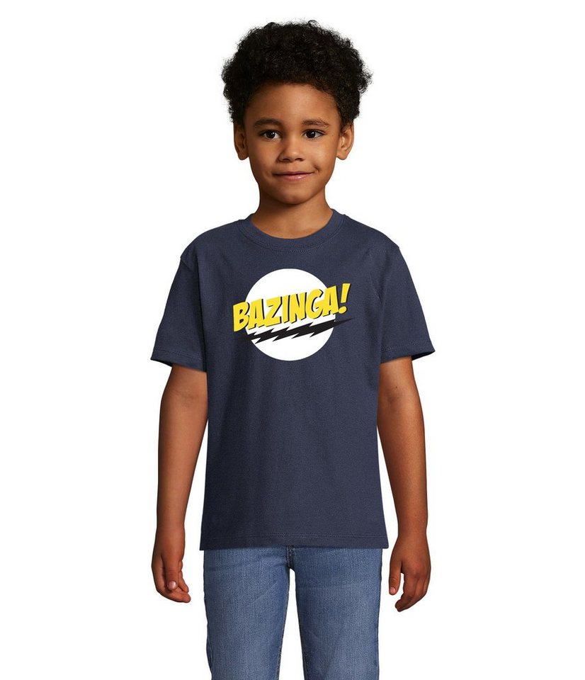 Blondie & Brownie T-Shirt Kinder Jungen & Mädchen Bazinga Logo Sheldon Big Bang Theorie in vielen Farben von Blondie & Brownie