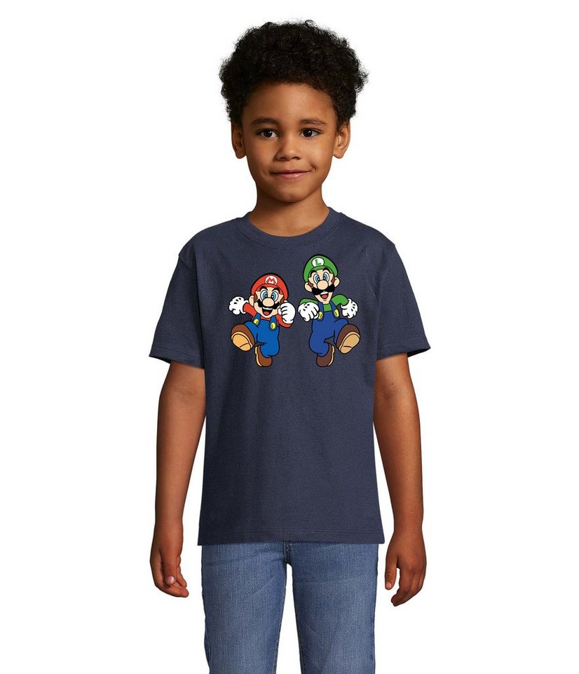 Blondie & Brownie T-Shirt Kinder Mario & Luigi Bowser Super Retro Konsole Yoshi Game Gamer von Blondie & Brownie