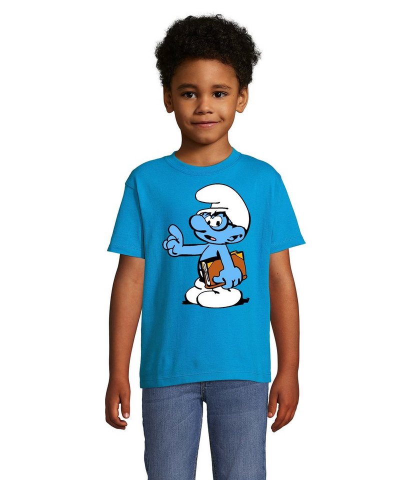 Blondie & Brownie T-Shirt Kinder Schlaubi Schlumpf Buch Schlumpfhausen Schlumpfine von Blondie & Brownie