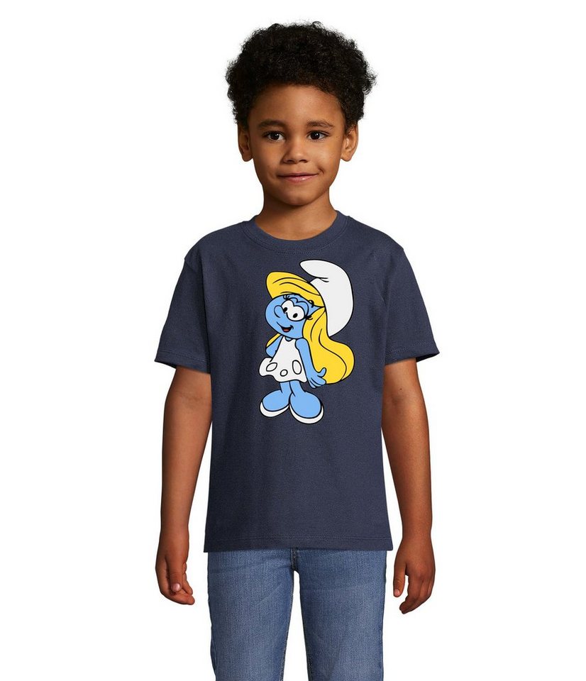 Blondie & Brownie T-Shirt Kinder Schlumpfine Schlumpf Schlumpfhausen Papa Schlumpf Smurf von Blondie & Brownie