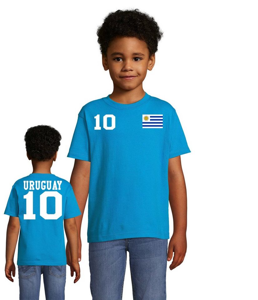 Blondie & Brownie T-Shirt Kinder Uruguay Sport Trikot Fußball Meister WM Copa America von Blondie & Brownie