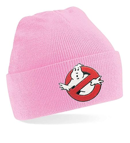 Blondie & Brownie Winter Herbst Beanie Mütze Ghostbusters, Rosa von Blondie & Brownie