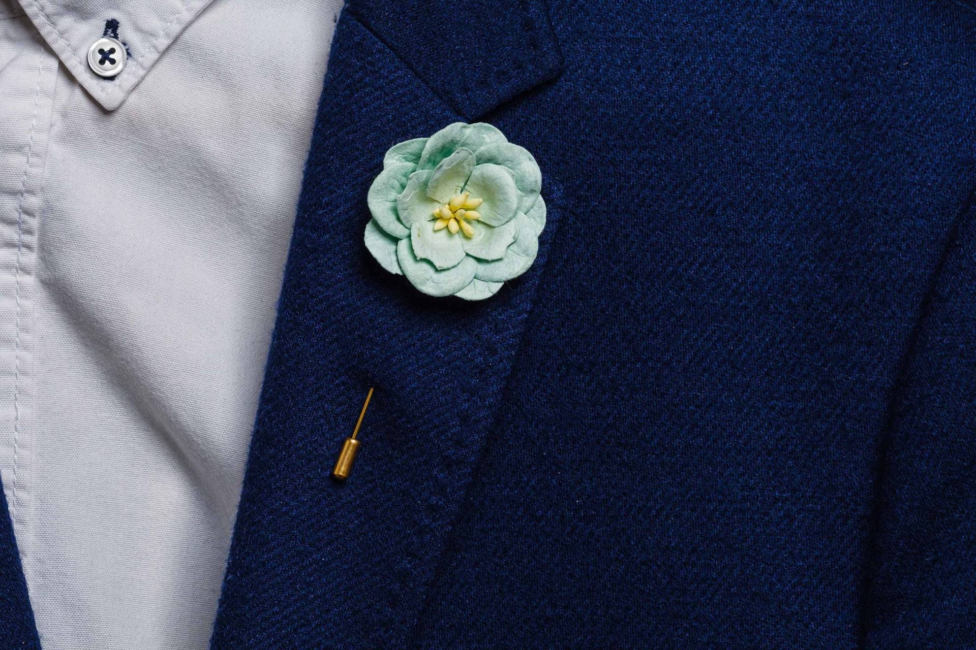 Sommer Mint Farbe Revers Pin - Pastell Grün & Blau Hochzeit Boutonniere Geschenke Für Ihn Formelle Event Anstecknadel von BloomLapelPins