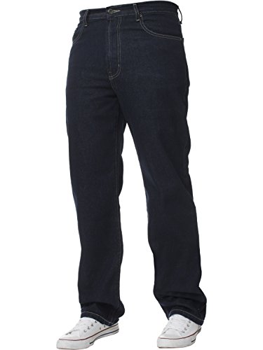 NEU HERREN GERADES BEIN Einfach schwer Works Jeans Denim Hose alle Hüfte große Größen - Indigo, 32W x 32L von Blue Circle