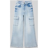 Blue Effect Loose Fit Jeans mit Cargotaschen in Hellblau, Größe 158 von Blue Effect