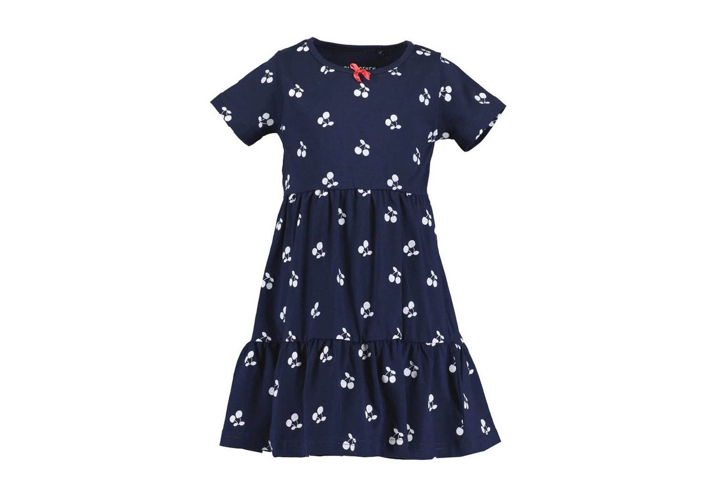 Blue Seven Shirtkleid Kinder Sommerkleid Kurzarm mit Allover-Print Kirschen von Blue Seven