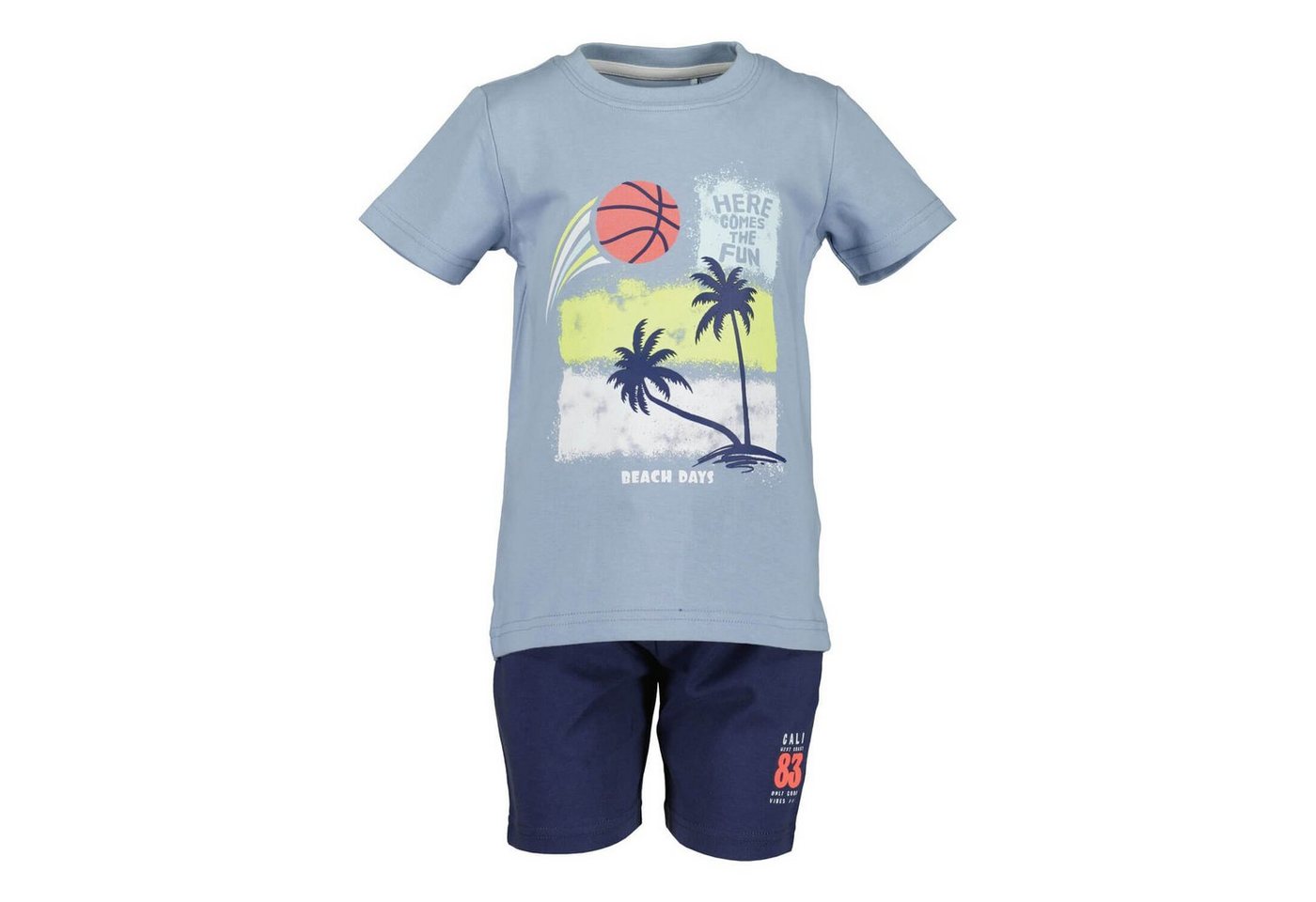 Blue Seven T-Shirt Jungs Kurzarm-Shirt & Shorts im Set - Shirt und Kurze Hose mit Print von Blue Seven